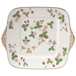 Wedgwood Pastelera Wild Strawberry 27 cm (4 Unidades) de Bone China/New Bone China